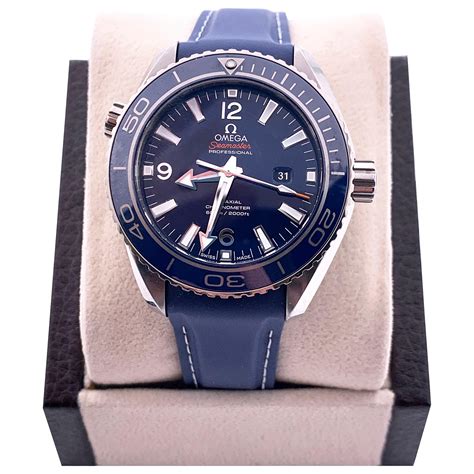 omega planet ocean titanium co-axial blue dial men& 39|More.